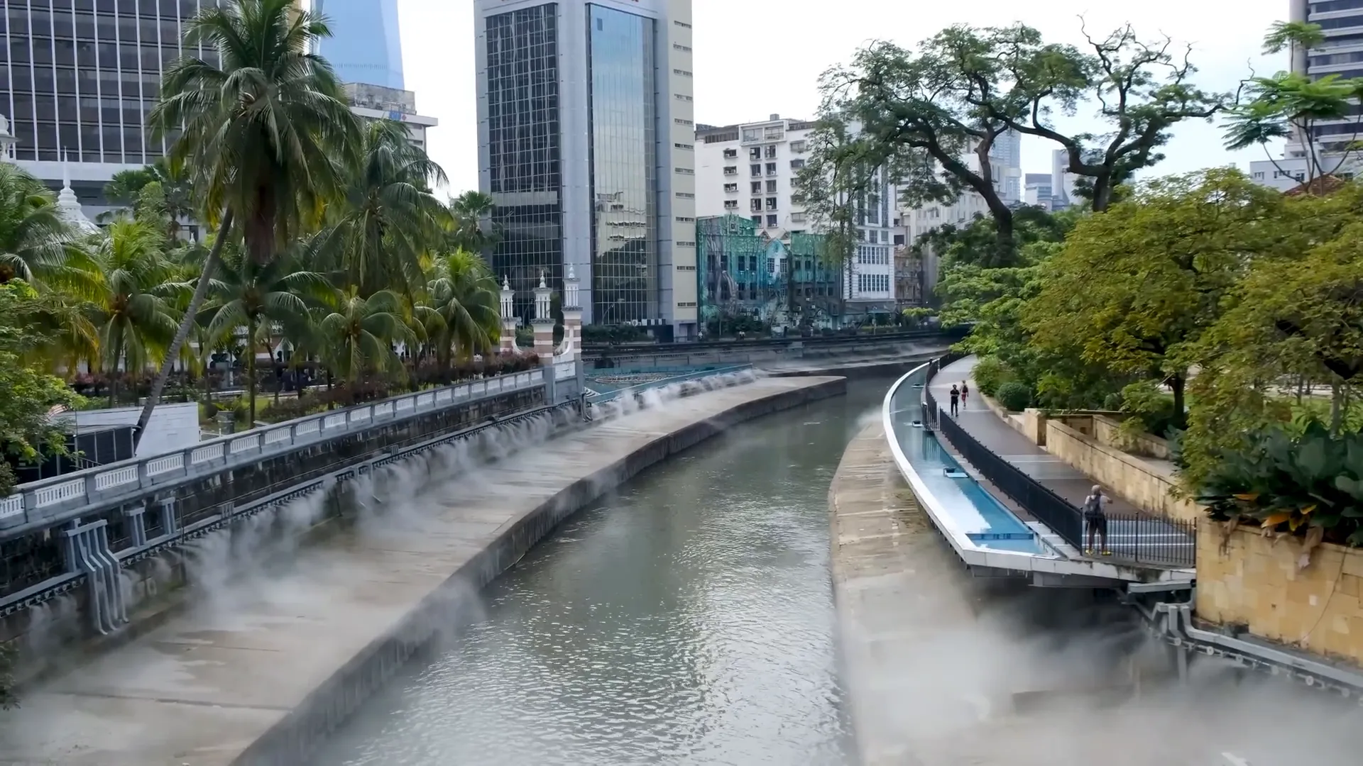 River of Life scenic walkway with street art